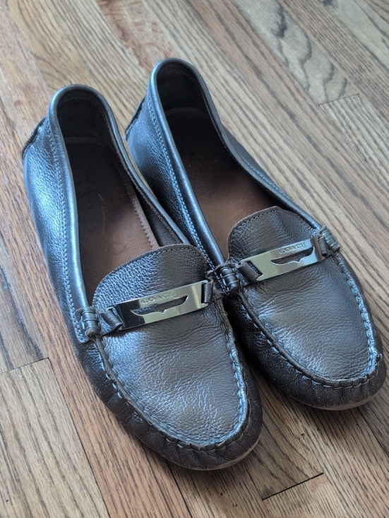 Coach Shoes - Coach Women's SILVER SIZE 8 Loafers